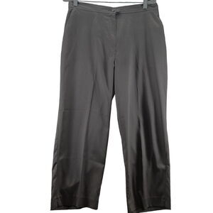 c.b. Collection Womens Pants Black Size 14 Polyester Blend Stretch Button Zip